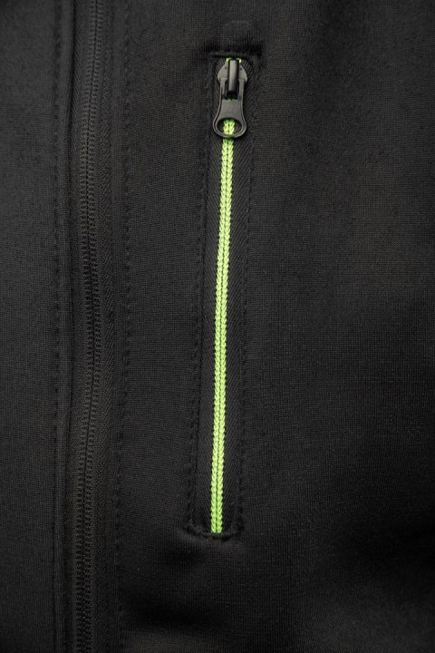 BLUZA DRESOWA Z KAPTUREM RIVAL - Czarny-Żółty(cy) 2XL.