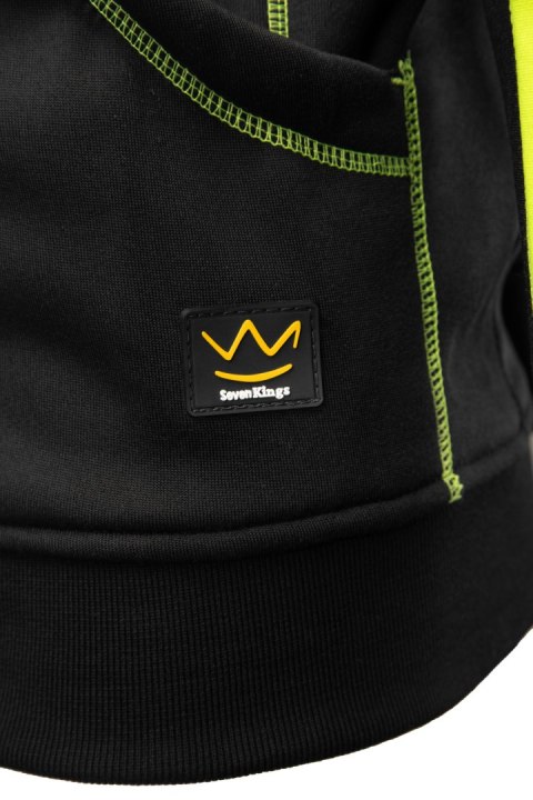 BLUZA DRESOWA Z KAPTUREM RIVAL - Czarny-Żółty(cy) 2XL.