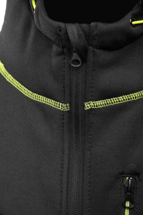 BLUZA DRESOWA Z KAPTUREM RIVAL - Czarny-Żółty(cy) 3XL.