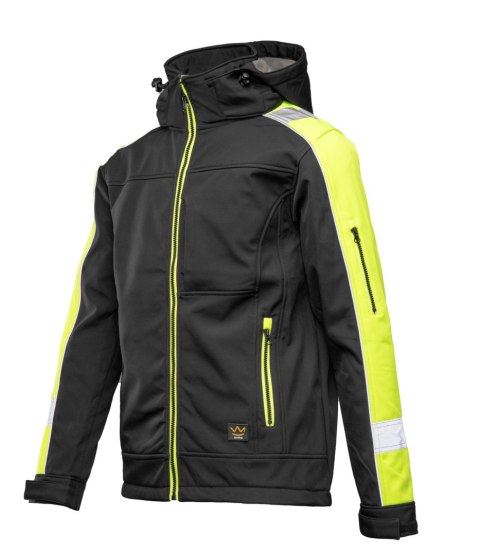 RIVAL SOFTSHELL RIVAL CZARNY/ŻÓŁĆ - Żółty (_y) 3XL.