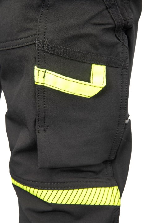 RIVAL SPODNIE SOFTSHELL CZARNY/ŻÓŁTY - Czarny-Żółty(cy) 106