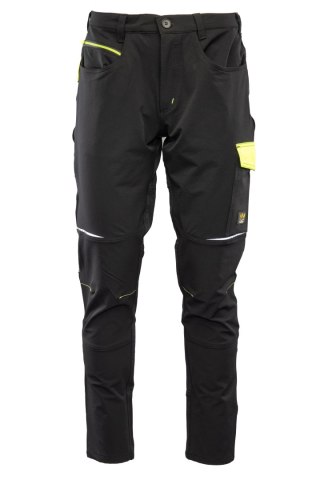 RIVAL SPODNIE SOFTSHELL CZARNY/ŻÓŁTY - Czarny-Żółty(cy) 24