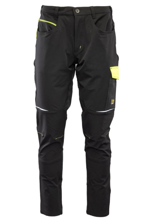 RIVAL SPODNIE SOFTSHELL CZARNY/ŻÓŁTY - Czarny-Żółty(cy) 24