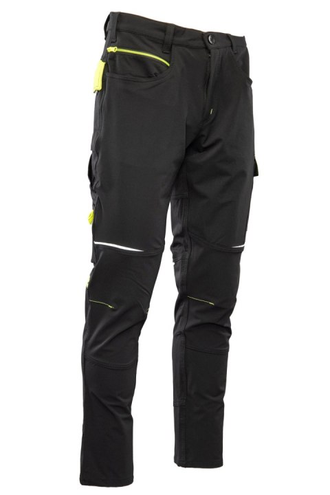 RIVAL SPODNIE SOFTSHELL CZARNY/ŻÓŁTY - Czarny-Żółty(cy) 24