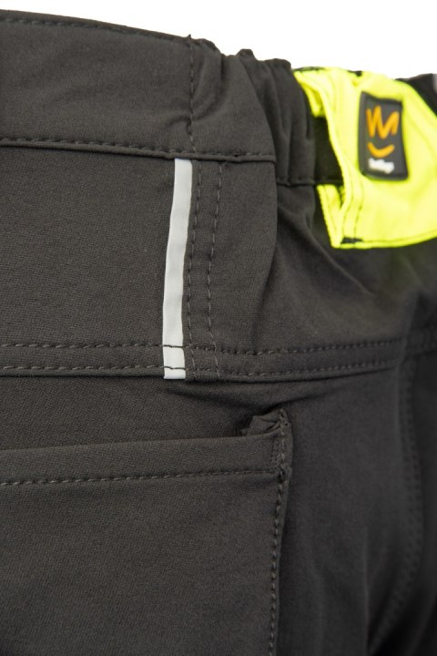 RIVAL SPODNIE SOFTSHELL CZARNY/ŻÓŁTY - Czarny-Żółty(cy) 24