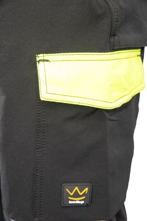 RIVAL SPODNIE SOFTSHELL CZARNY/ŻÓŁTY - Czarny-Żółty(cy) 25