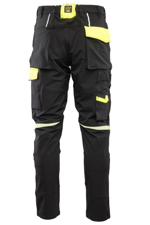 RIVAL SPODNIE SOFTSHELL CZARNY/ŻÓŁTY - Czarny-Żółty(cy) 27