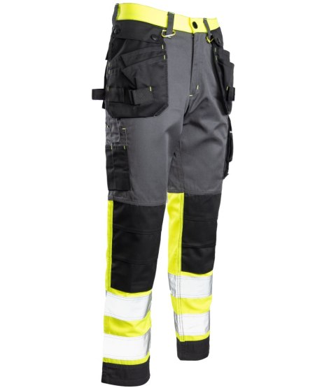 SPODNIE DO PASA FLASH STALOWO/ŻÓŁTY KAT. II SKF01Y - Żółty (_y) 44