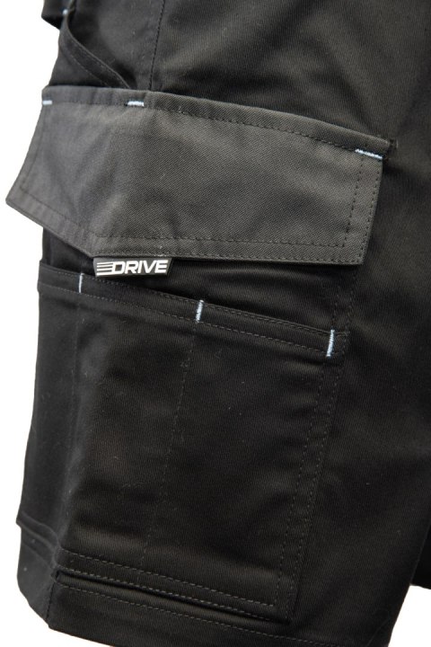 SPODNIE KRÓTKIE DRIVE CZARNE - Czarny 60 SPODNIE KRÓTKIE DRIVE CZARNE - Czarny 60