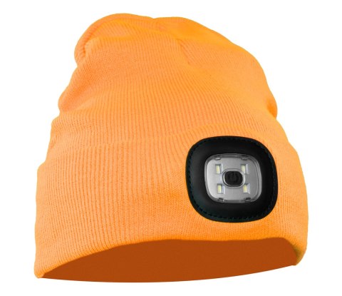 CZAPKA Z DZIANINY LED POMARAŃCZ - Pomarańczowy uniwersalny CZAPKA Z DZIANINY LED POMARAŃCZ - Pomarańczowy uniwersalny