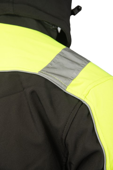 OCIEPLANY SOFTSHELL RIVAL POMARAŃCZOWY - CZARNO-POMARAŃCZOWY(cp) L
