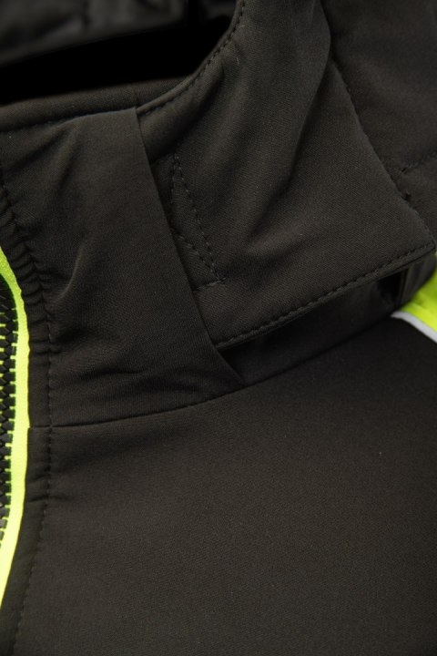 OCIEPLANY SOFTSHELL RIVAL POMARAŃCZOWY - CZARNO-POMARAŃCZOWY(cp) M