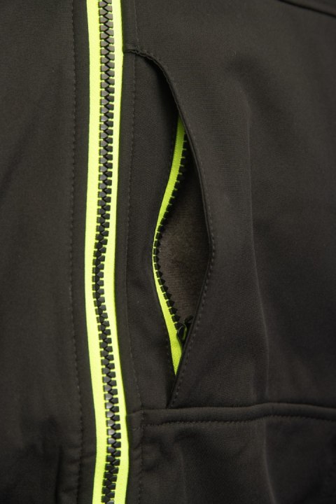 OCIEPLANY SOFTSHELL RIVAL POMARAŃCZOWY - CZARNO-POMARAŃCZOWY(cp) M