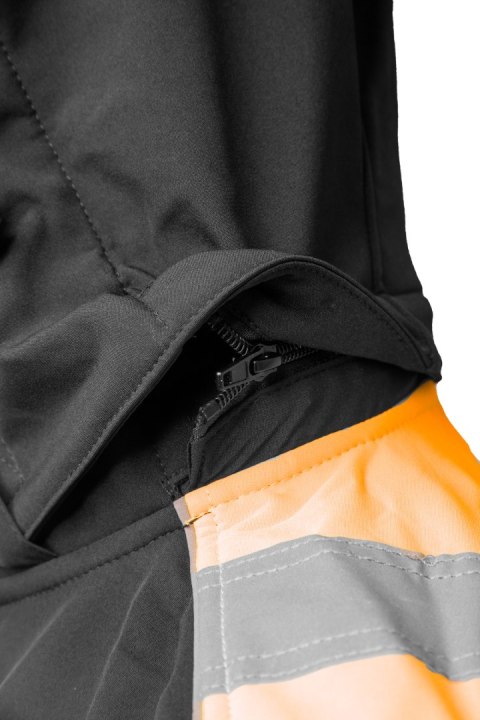 RIVAL SOFTSHELL CZARNY/POMARAŃCZ - Pomarańczowy 2XL.