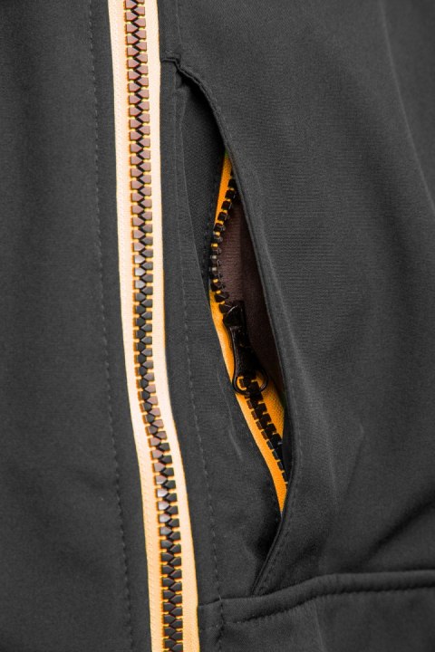 RIVAL SOFTSHELL CZARNY/POMARAŃCZ - Pomarańczowy 2XL.