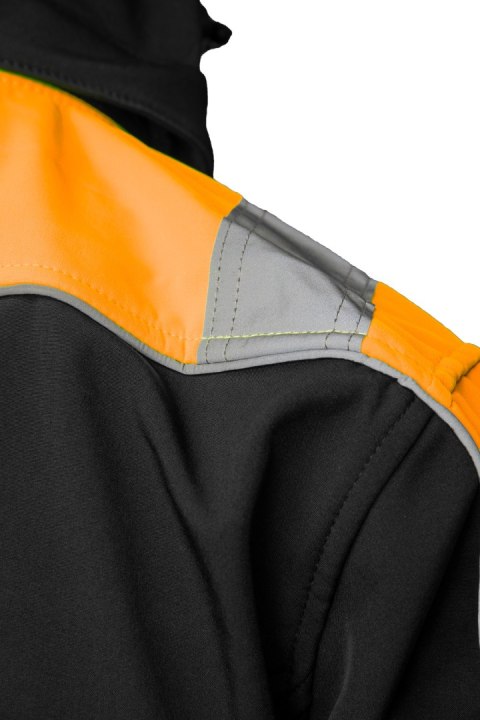 RIVAL SOFTSHELL CZARNY/POMARAŃCZ - Pomarańczowy XL