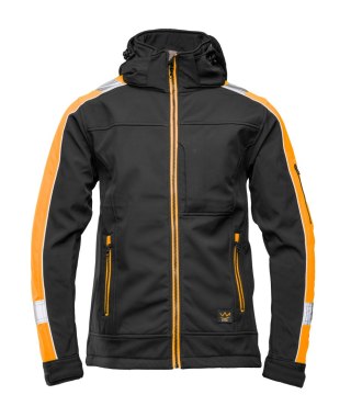 RIVAL SOFTSHELL CZARNY/POMARAŃCZ - Pomarańczowy M