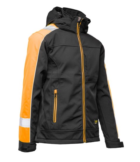 RIVAL SOFTSHELL CZARNY/POMARAŃCZ - Pomarańczowy M