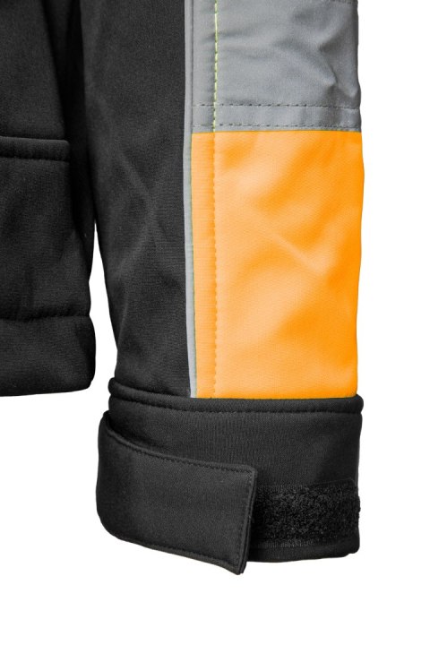 RIVAL SOFTSHELL CZARNY/POMARAŃCZ - Pomarańczowy M