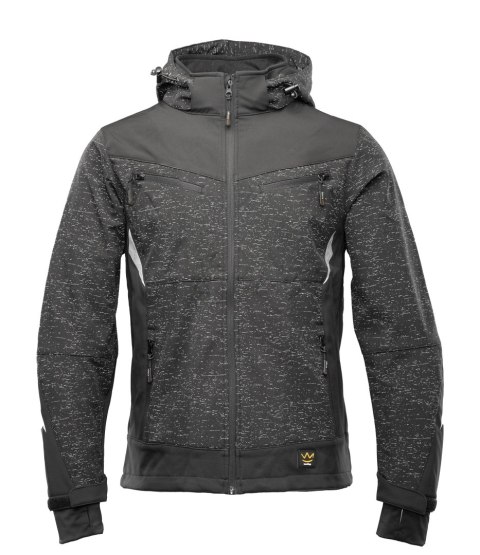 SOFTSHELL CROSS STALOWY - Stalowy S