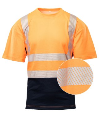 T-SHIRT SIATKA TRANSFER BF-017-O POMARAŃCZ - Pomarańcz (_o) 4XL.
