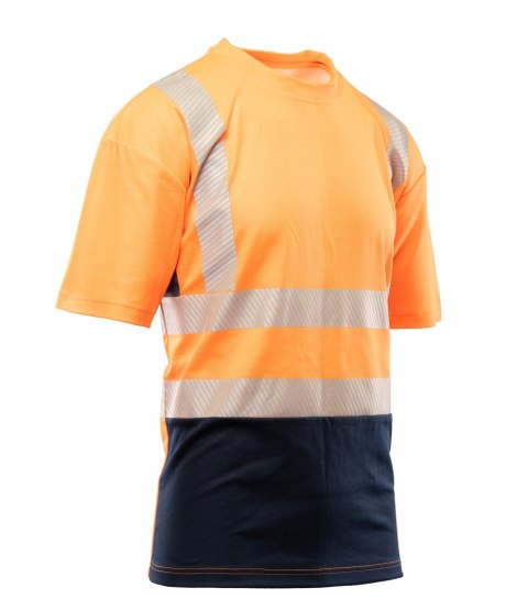 T-SHIRT SIATKA TRANSFER BF-017-O POMARAŃCZ - Pomarańcz (_o) L