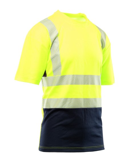 T-SHIRT SIATKA TRANSFER BF-017-Y ŻÓŁTY - Żółty (_y) 4XL.