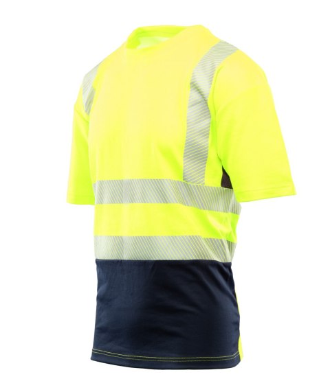 T-SHIRT SIATKA TRANSFER BF-017-Y ŻÓŁTY - Żółty (_y) 4XL.