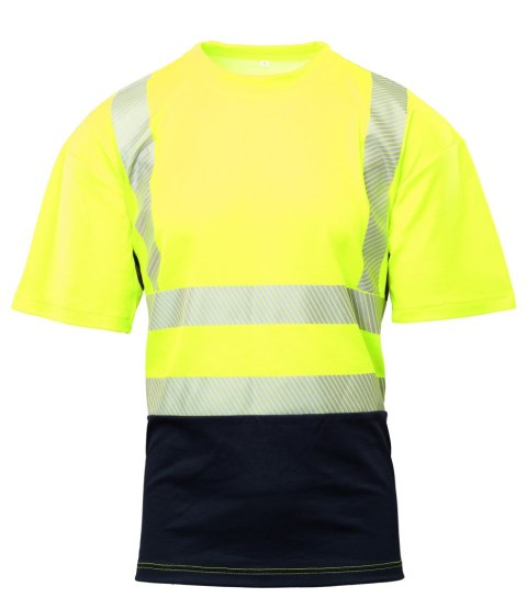 T-SHIRT SIATKA TRANSFER BF-017-Y ŻÓŁTY - Żółty (_y) 4XL.