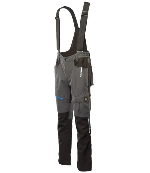 TOPAZ TOPAZ SPODNIE SOFTSHELL OCIEPLANE STAL/CZARNY - Stalowy 2XL. TOPAZ TOPAZ SPODNIE SOFTSHELL OCIEPLANE STAL/CZARNY - Stalowy 2XL.