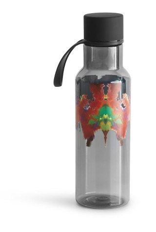 BUTELKA NA WODĘ, SZARA 600 ML