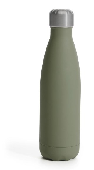 Butelka z gumową powłoką NILS 12/24H 0,5 L, zielony mat
