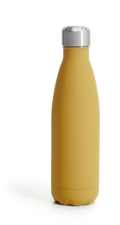 Butelka z gumową powłoką NILS 12/24H 0,5 L, żółty mat