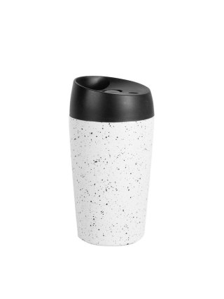 Kubek LOKE 240 ml, biało-czarny