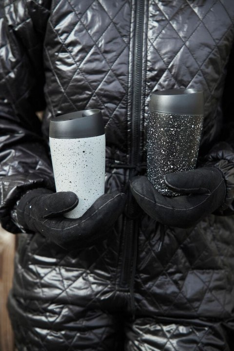 Kubek LOKE 240 ml, biało-czarny