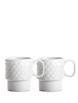 Kubek do kawy COFFEE & MORE 2-szt, biały
