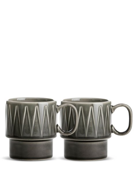 Kubek do kawy COFFEE & MORE 2-szt, szary Kubek do kawy COFFEE & MORE 2-szt, szary