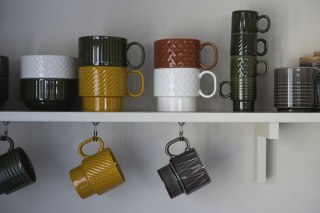 Kubek do kawy COFFEE & MORE 2-szt, terracotta