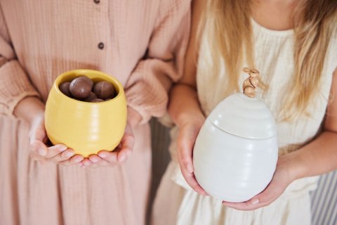 SŁOIK ELLEN Z POKRYWKĄ KURA, ŻÓŁTY SŁOIK ELLEN Z POKRYWKĄ KURA, ŻÓŁTY