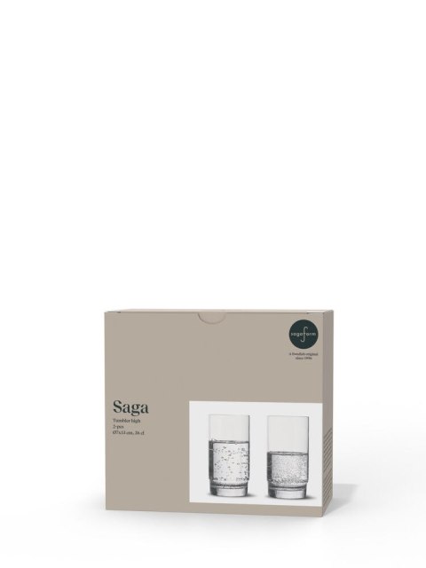 Szklanka wysoka SAGA GLASS 2-szt, transparentny Szklanka wysoka SAGA GLASS 2-szt, transparentny