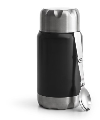 Termos na jedzenie, czarny 600 ml