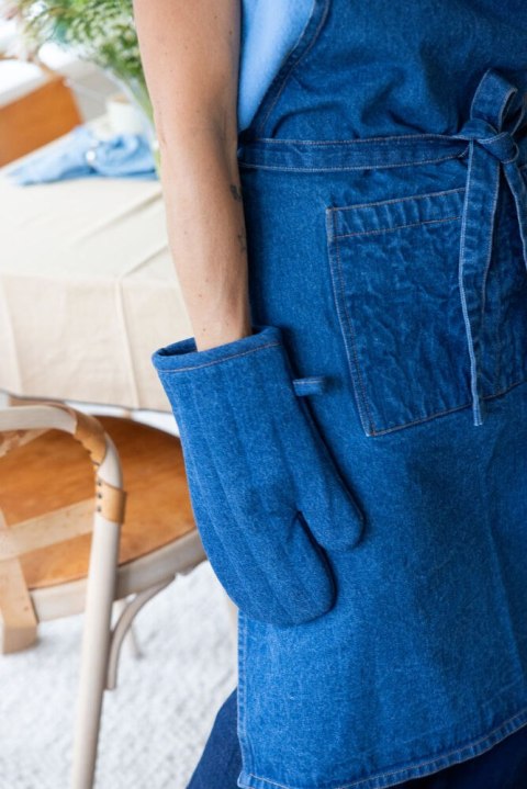 ARON RĘKAWICA DENIM, NIEBIESKI ARON RĘKAWICA DENIM, NIEBIESKI
