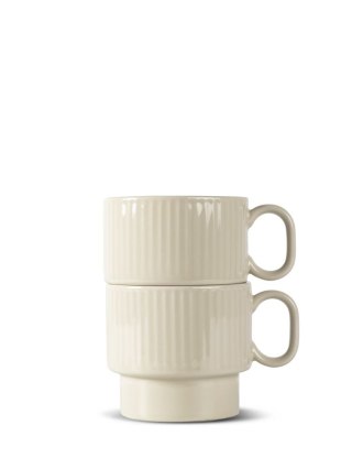 Kubek do herbaty COFFEE & MORE 2-szt, beżowy