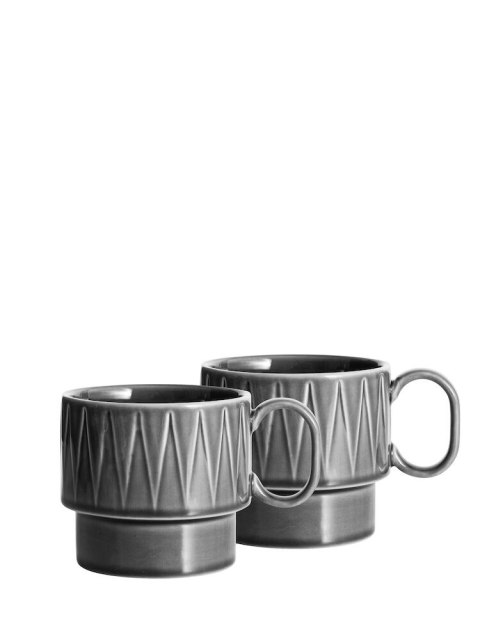 Kubek do herbaty COFFEE & MORE 2-szt, szary