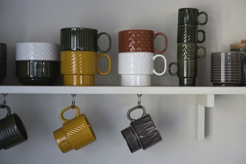 Kubek do herbaty COFFEE & MORE 2-szt, żółty