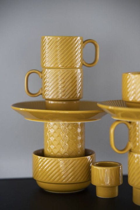 Kubek do herbaty COFFEE & MORE 2-szt, żółty