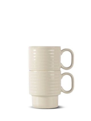 Kubek do kawy COFFEE & MORE 2-szt, beżowy
