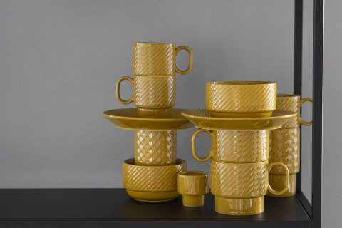 Kubek do kawy COFFEE & MORE 2-szt, żółty