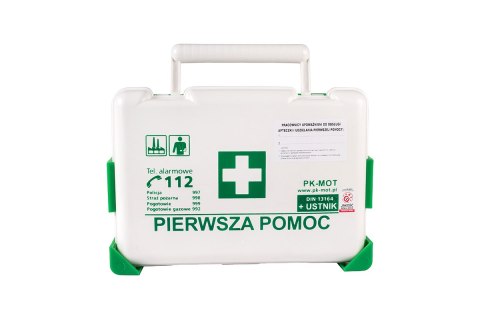 APTECZKA PRZENOŚNA BDR Z WIESZAKIEM ŚCIENNYM (DIN 13164 USTNIK) APTECZKA PRZENOŚNA BDR Z WIESZAKIEM ŚCIENNYM (DIN 13164 USTNIK)