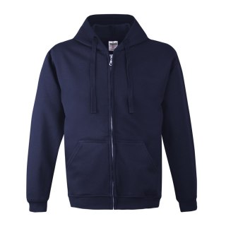 BLUZA Z KAPTUREM ZAPINANA 280G GRANATOWA ROZM. XXL